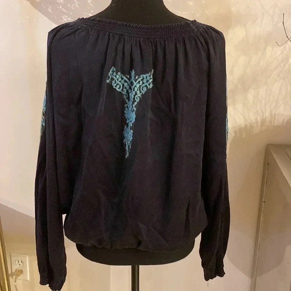 Vanita Rosa made in France 🇫🇷 100% silk blouse size M-L - Picture 4 of 7